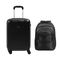 Kit Mala de Bordo 10 kg Abs 4 Rodas Turquia Preta + Mochila Masculina Executiva para Notebook Tech Preta