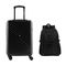 Kit Mala de Bordo 10 kg Abs 4 Rodas Detroit Preta + Mochila Grande Para Notebook Elevate Preto