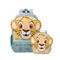 Kit Mochila e Lancheira Térmica  Infantil Masculina Simba Baby Azul Claro