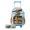 Kit Mochila de Rodinha e Estojo Escolar Infantil Masculino Toy Story Azul