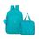 Kit Mochila  e Lancheira Térmica Feminina Pop Fun Azul Claro