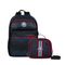 Kit Mochila e Lancheira Térmica Infantil Masculina Futebol Preta