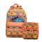 Kit Mochila e Lancheira Térmica Feminina Stitch Tropical Rosa
