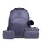Kit Mochila, Lancheira Térmica, Estojo Feminino Juvenil Perolado Roxo