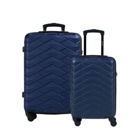 Conjunto de Malas ABS 4 Rodas Alaska Azul Escuro P e M