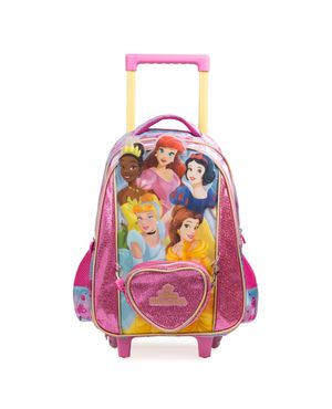 Kit Mochila e Lancheira Térmica Infantil Feminina Princesas Rosa – foto 2