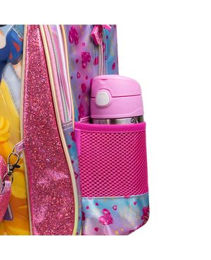 Kit Mochila de Rodinhas e Estojo Infantil Feminina Princesas Rosa – foto 7