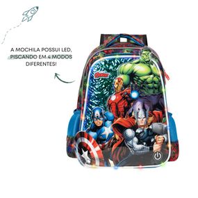 Kit Mochila, Lancheira, Estojo Masculino Infantil Vingadores – foto 2