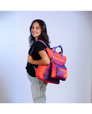 Mochila Tote 2 em 1 com Bolsa Removível  BBB 25 Roxa – foto 9