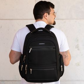 Mochila Masculina Executiva Grande para Notebook System – foto 2