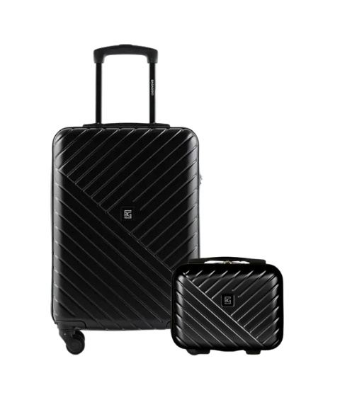 Mala de Bordo com Frasqueira Detroit Preta – Conjunto Padrão ANAC para Cabine
