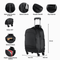 Mochila de 4 Rodinhas Masculina Grande Executiva Advanced Preta – foto 3