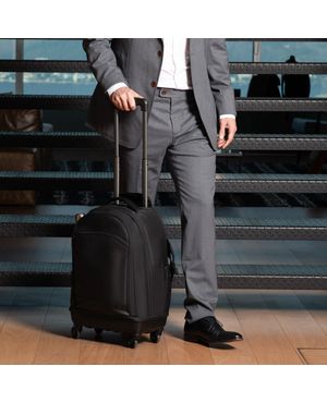 Mochila de 4 Rodinhas Masculina Grande Executiva Advanced Preta – foto 14
