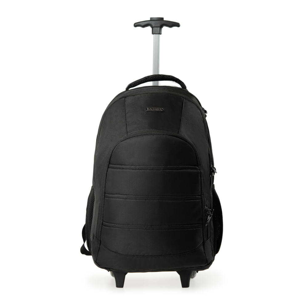 Mochila Masculina Grande Executiva Com Rodas para Notebook City Safe Preta