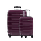 Conjunto de Malas Polipropileno 4 Rodas Zíper Antifurto SwissOne Montreux Roxo P e M
