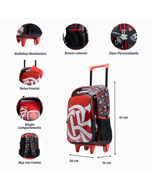 Mochila de Rodinha do Flamengo Masculina Oficial – foto 3