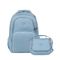 Kit Mochila e Lancheira Térmica Feminina  Juvenil BG Girl Azul