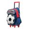 Mochila de Rodinha Infantil Masculina Futebol Azul – foto 3