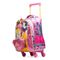Mochila de 4 Rodinhas Infantil Feminina Princesas Rosa – foto 3