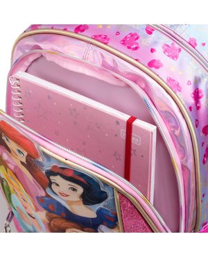 Mochila de Rodinha Infantil Feminina Princesas Rosa – foto 11