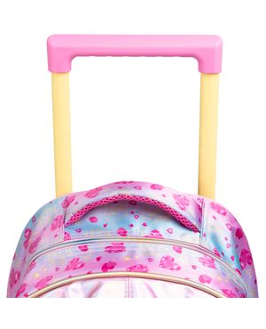 Mochila de Rodinha Infantil Feminina Princesas Rosa – foto 12