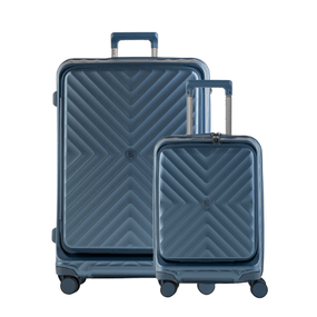 Conjunto de Malas Policarbonato 4 Rodas Barcelona II Azul P e G