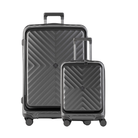 Conjunto de Malas ABS 4 Rodas P e G Barcelona II Cinza
