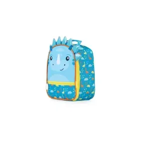Kit Mochila Infantil de Rodinhas Pets Dinossauro e Lancheira Azul Escuro – foto 2
