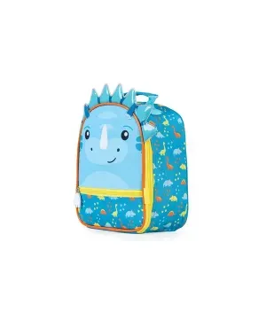 Kit Mochila Infantil de Rodinhas Pets Dinossauro e Lancheira Azul Escuro – foto 11