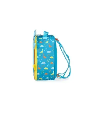 Kit Mochila Infantil de Rodinhas Pets Dinossauro e Lancheira Azul Escuro – foto 12