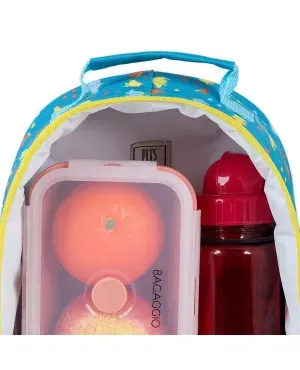 Kit Mochila Infantil de Rodinhas Pets Dinossauro e Lancheira Azul Escuro – foto 14