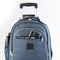 Mochila Escolar Juvenil Masculina de 4 Rodinhas Color Block II Azul – foto 9