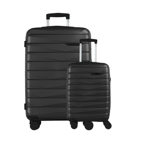 Conjunto de Malas 4 Rodas P e G Route Preta