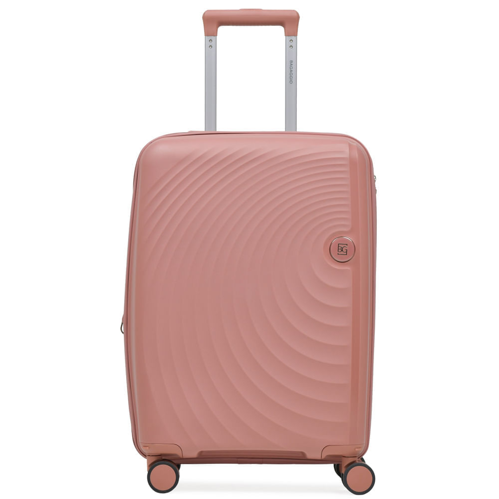 Mala de Bordo 10kg Polipropileno 4 Rodas Cartagena Rosé
