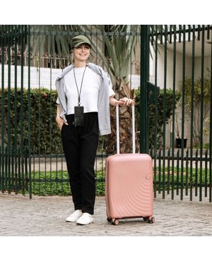 Mala de Bordo 10kg Polipropileno 4 Rodas Cartagena Rosé – foto 4
