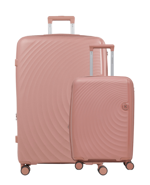 Conjunto de Malas Polipropileno 4 Rodas Cartagena Rosé P e G