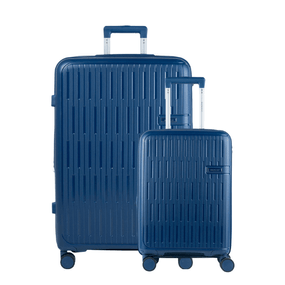 Conjunto de Malas Polipropileno 4 Rodas Santiago Azul P e G