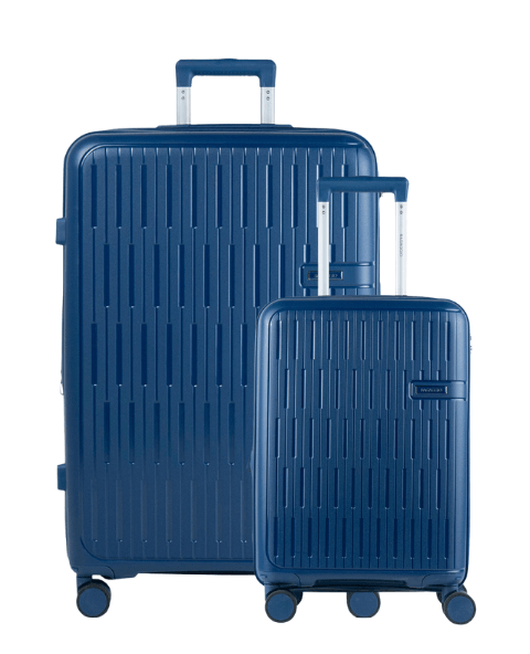 Conjunto de Malas Polipropileno 4 Rodas Santiago Azul P e G