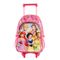 Mochila de Rodinha Infantil Feminina Princesas Rosa