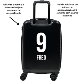 Mala de Bordo Fluminense PERSONALIZÁVEL 10 Kg Preta – foto 2
