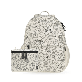 Kit Mochila Escolar, Estojo Grande BG Cozy Bege