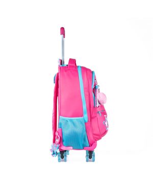 Kit Mochila de Rodinha Feminina, Lancheira Térmica Juvenil BG Joy Rosa – foto 6