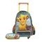 Kit Mochila de Rodinha e Estojo Infantil Masculino Simba Rei Leão Verde