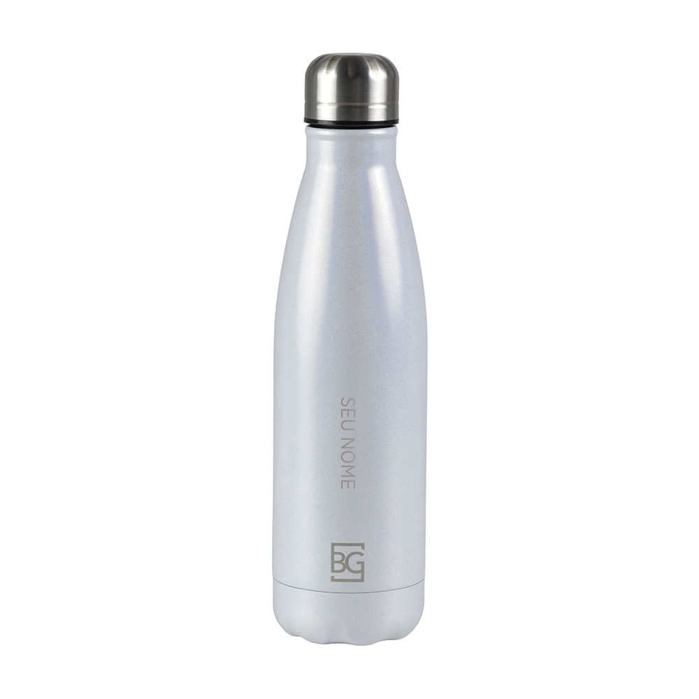 Garrafa Térmica Glitter Dual 500ml Perolada