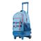 Kit Mochila de Rodinhas, Lancheira Térmica, Estojo Feminino Stitch Star Azul – foto 5