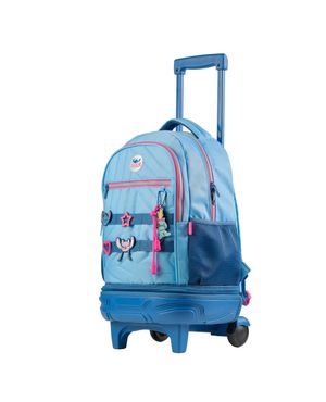 Kit Mochila de Rodinhas e Estojo Feminino Stitch Star – foto 5