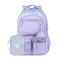 Kit Mochila Escolar Feminina, Estojo Box Juvenil Star Candy Lilás