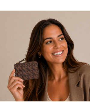 Porta Cartão Feminino Monograma BG Marrom – foto 2