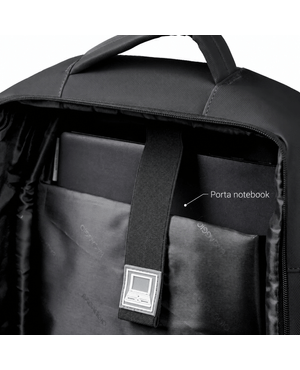 Mochila Executiva Masculina Cosmo Preta – foto 16