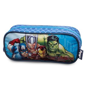 Estojo Escolar Masculino Vingadores Azul – foto 2